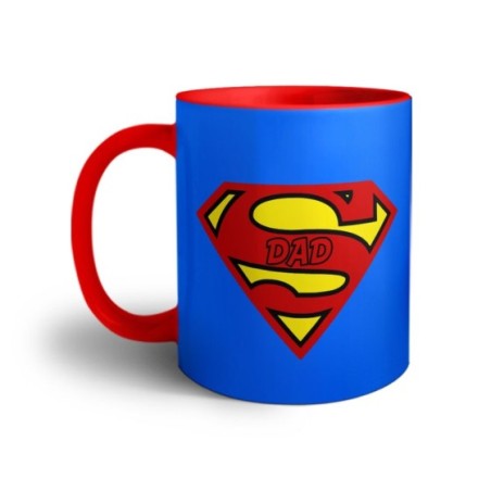 Tazza super dad blue background Per il papà