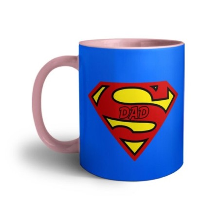 Tazza super dad blue background Per il papà