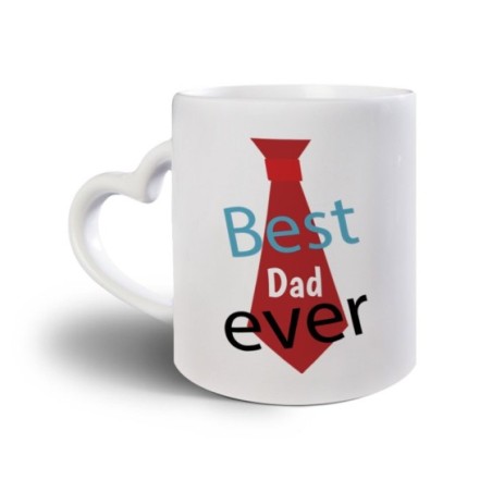 Tazza best dad ever con cravatta Per il papà