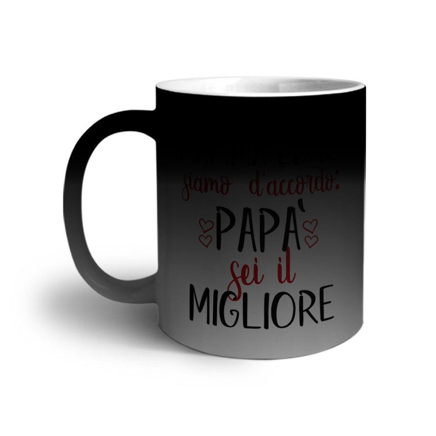 Tazza mamma ed io siamo d'accordo papà sei il migliore Per il papà