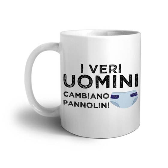 Tazza i veri uomini cambiano i pannolini Per il papà