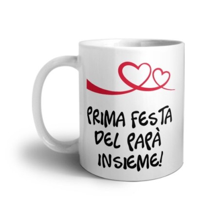 Tazza prima festa del papà insieme