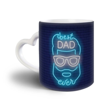Tazza best dad ever neon Per il papà