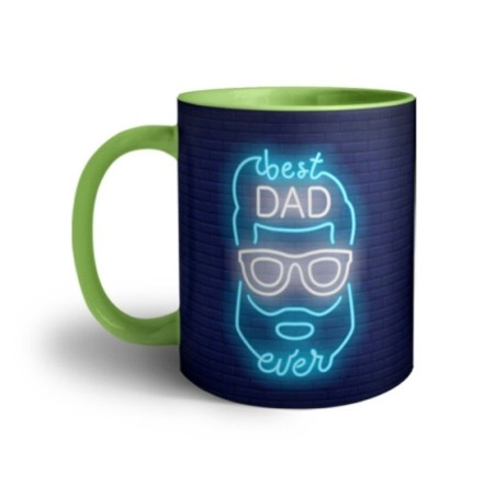 Tazza best dad ever neon Per il papà