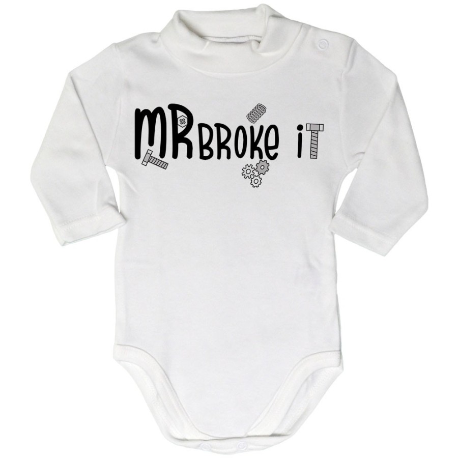 Body lupetto neonato mr mrs broke it Per la famiglia