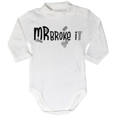 Body lupetto neonato mr mrs broke it