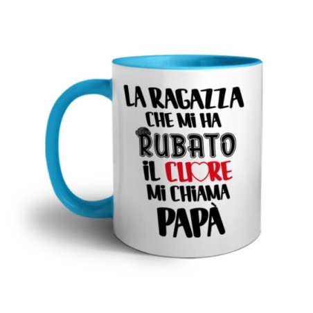 Tazza la ragazza che mi ha rubato il cuore mi chiama papà Per il papà