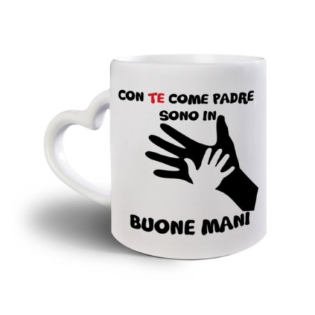 Tazza con te come padre sono in buone mani Per il papà