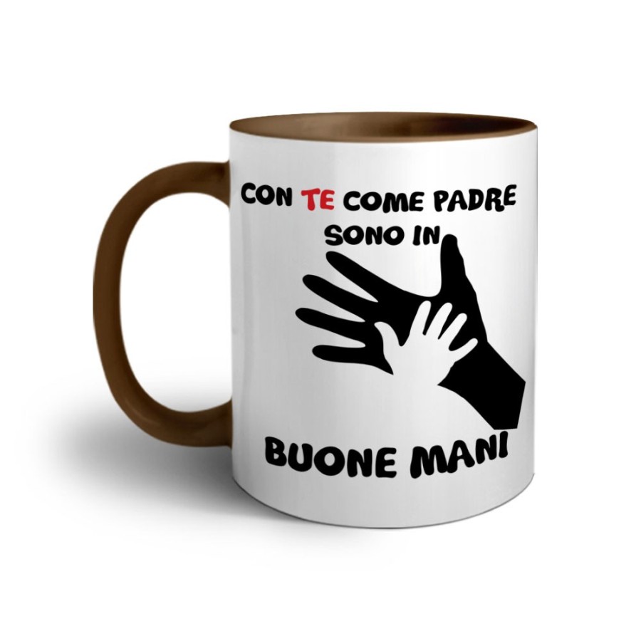 Tazza con te come padre sono in buone mani Per il papà