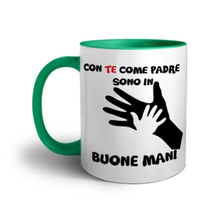 Tazza con te come padre sono in buone mani Per il papà