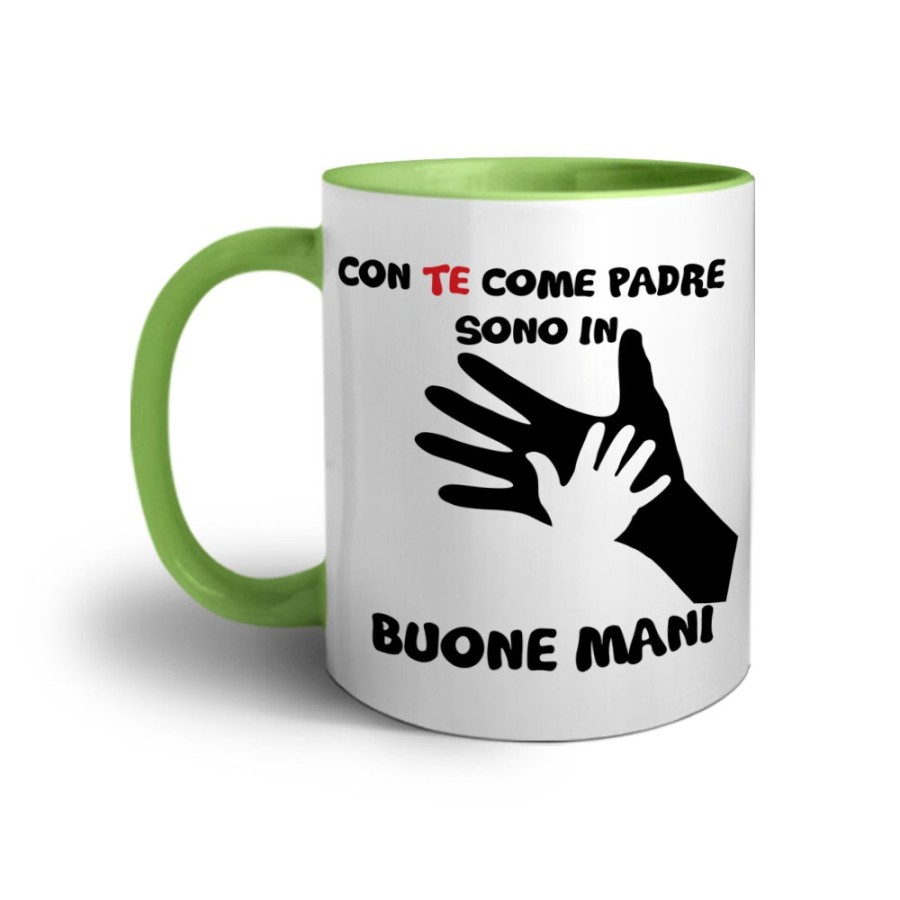 Tazza con te come padre sono in buone mani Per il papà