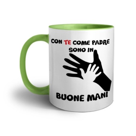 Tazza con te come padre sono in buone mani Per il papà