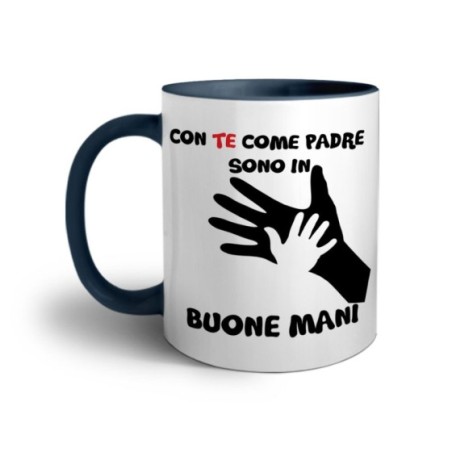 Tazza con te come padre sono in buone mani Per il papà