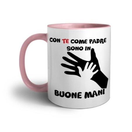Tazza con te come padre sono in buone mani Per il papà