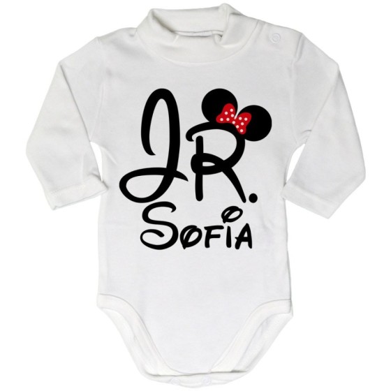 Body lupetto neonato personalizzabile con nome jr Per la famiglia