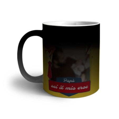 Tazza personalizzata con foto papà sei il mio eroe Per il papà