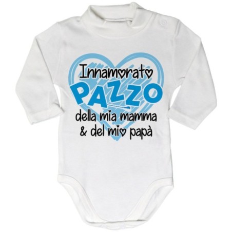 Body lupetto neonato innamorato pazzo della mia mamma e del mio papà Per la famiglia