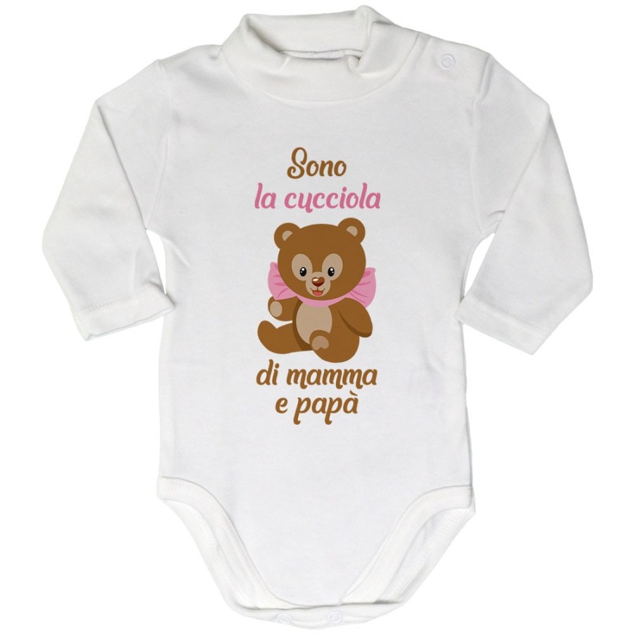 Body lupetto neonato sono il cucciolo la cucciola di mamma e papà Per la famiglia