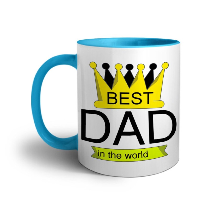 Tazza best dad in the world with crown Per il papà