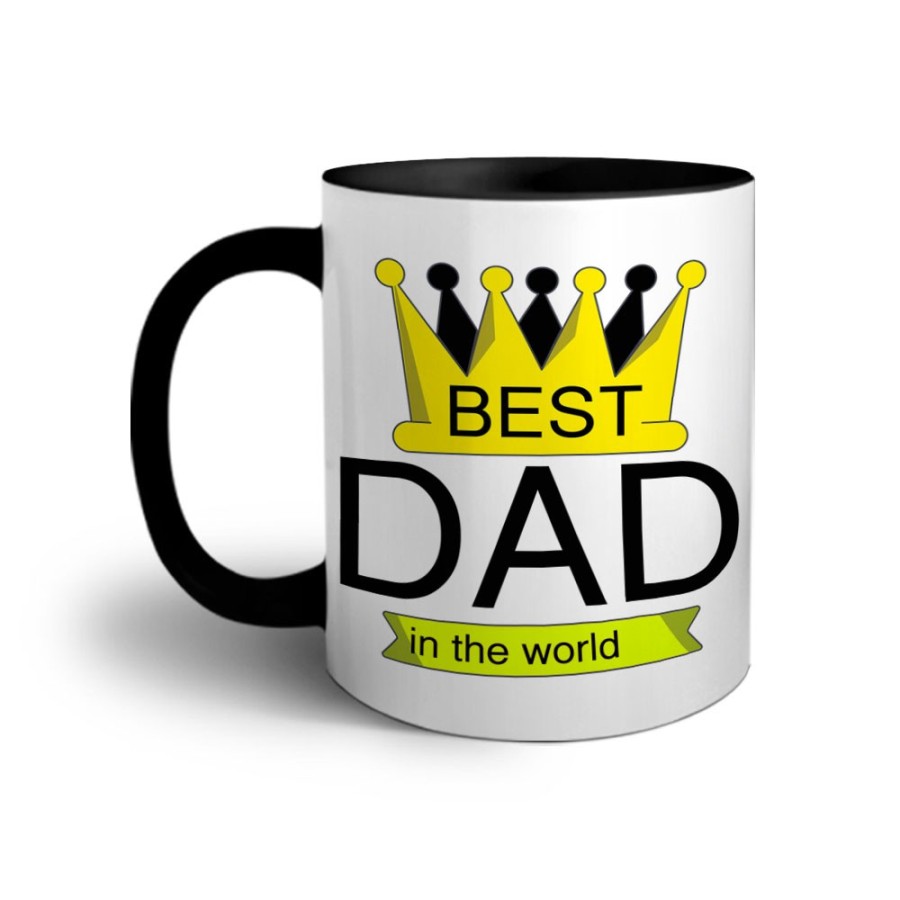 Tazza best dad in the world with crown Per il papà