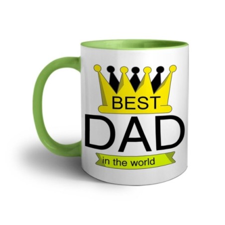 Tazza best dad in the world with crown Per il papà