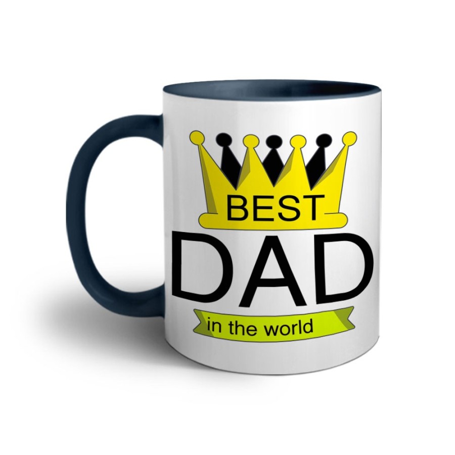 Tazza best dad in the world with crown Per il papà