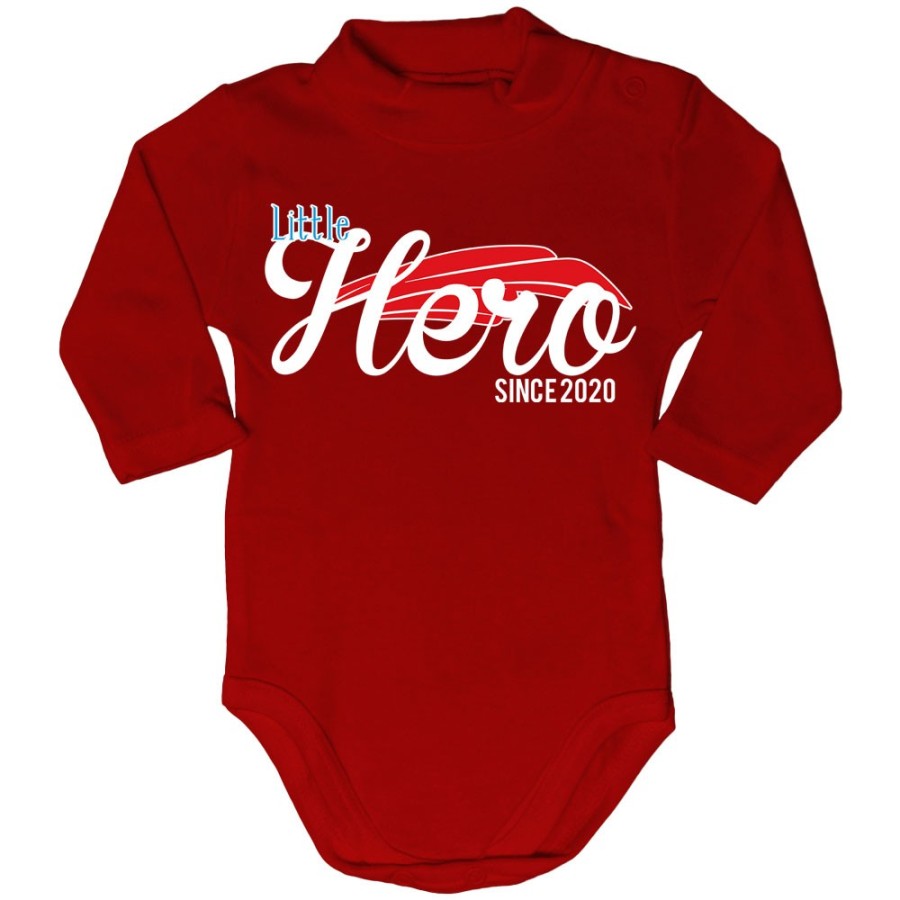 Body lupetto neonato personalizzato con anno little hero since Per la famiglia