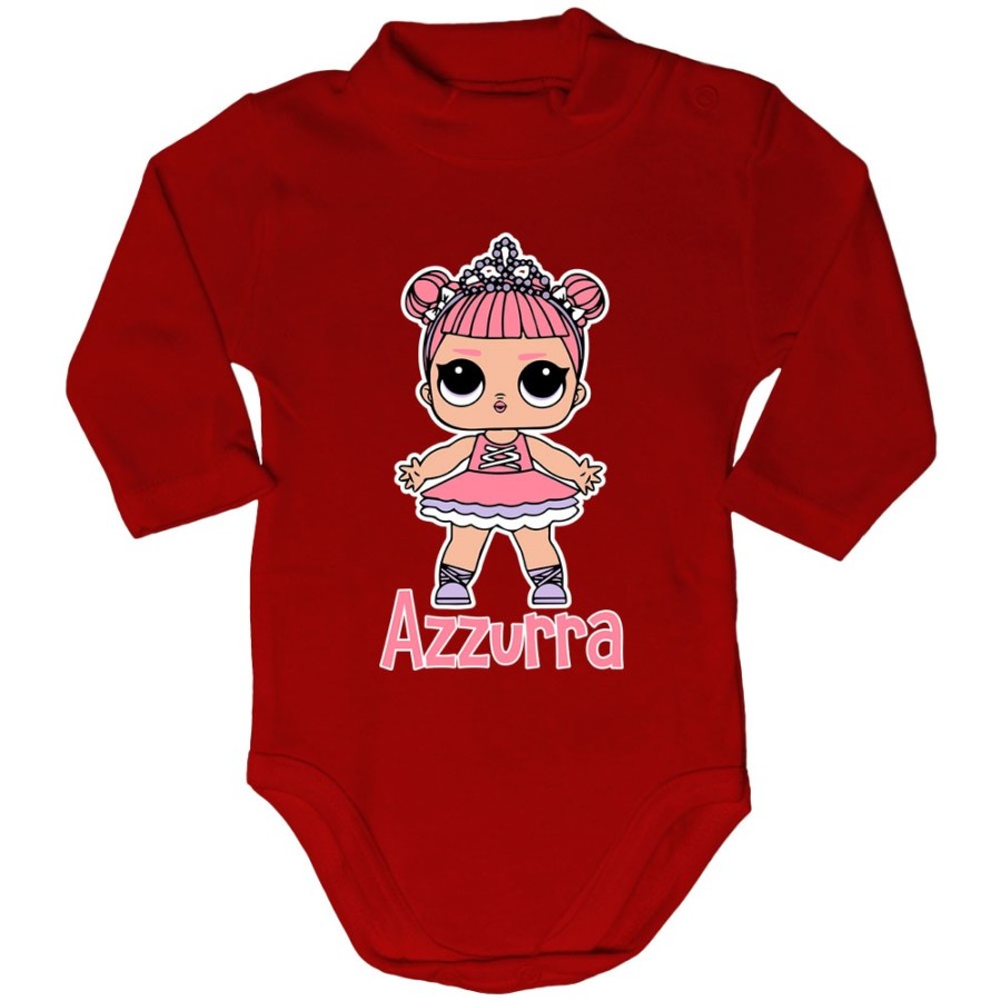 Body lupetto neonata personalizzato con nome lol Cartoon