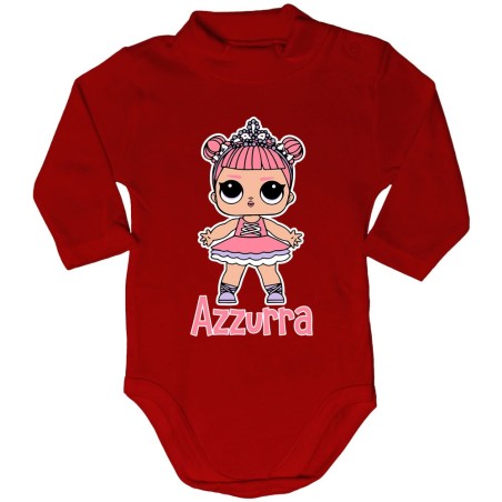 Body lupetto neonata personalizzato con nome lol Cartoon