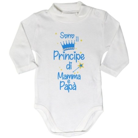Body lupetto neonato sono la principessa il principe di...