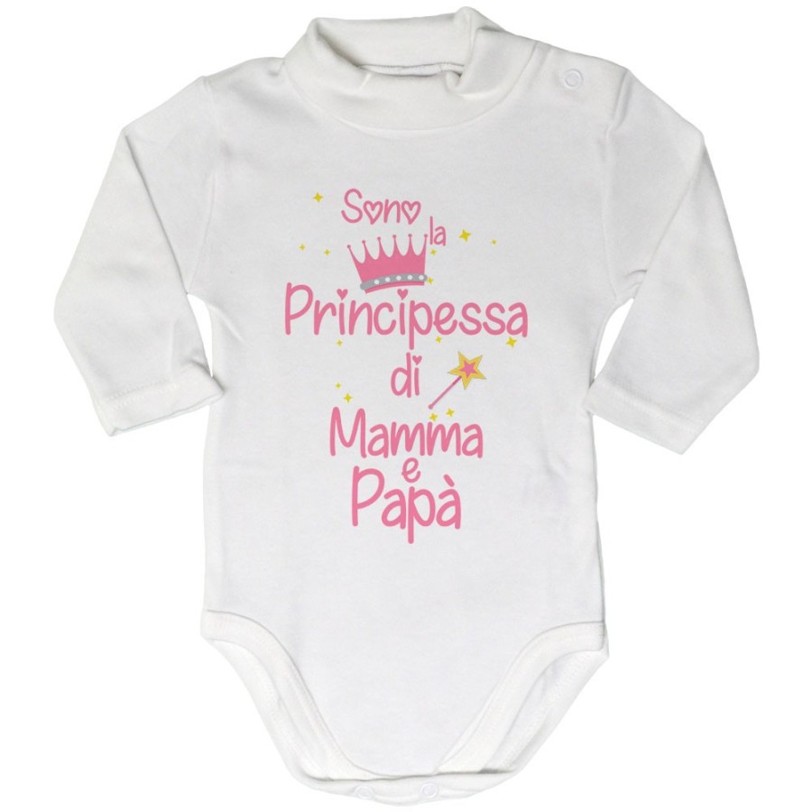 Body lupetto neonato sono la principessa il principe di mamma e papà Per la famiglia