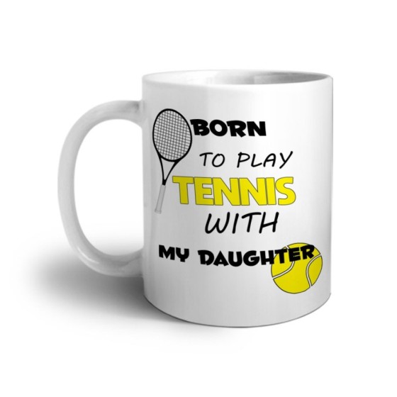 Tazza born to play tennis with my son Per il papà