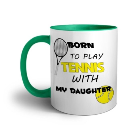 Tazza born to play tennis with my son Per il papà