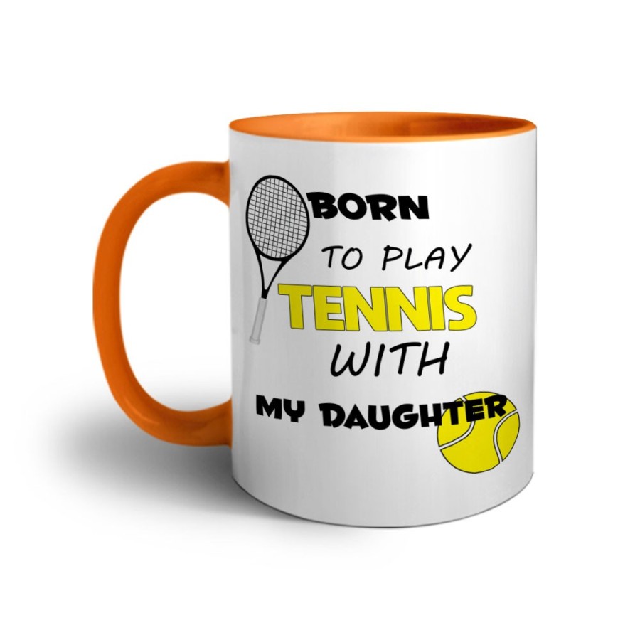 Tazza born to play tennis with my son Per il papà