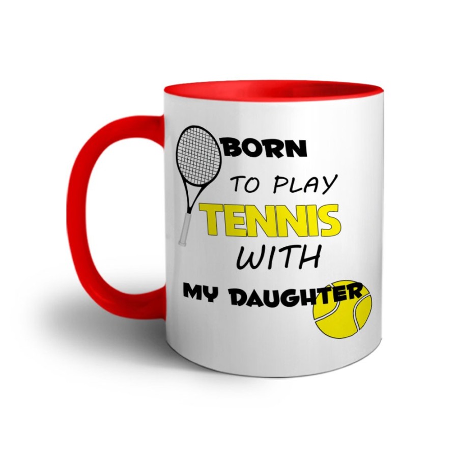 Tazza born to play tennis with my son Per il papà