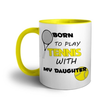Tazza born to play tennis with my son Per il papà