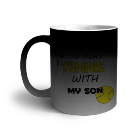 Tazza born to play tennis with my son Per il papà