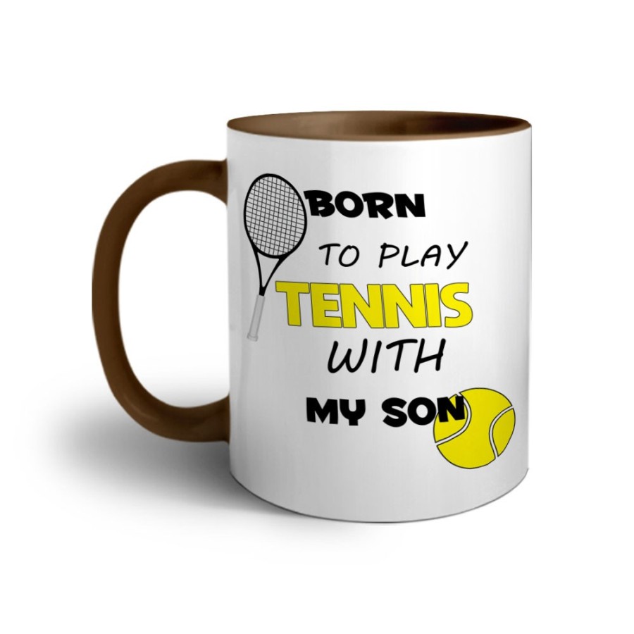 Tazza born to play tennis with my son Per il papà