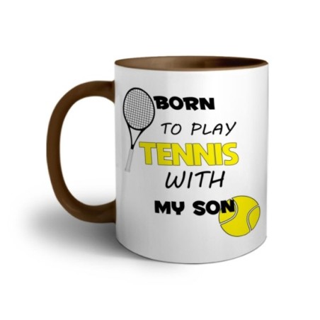 Tazza born to play tennis with my son Per il papà