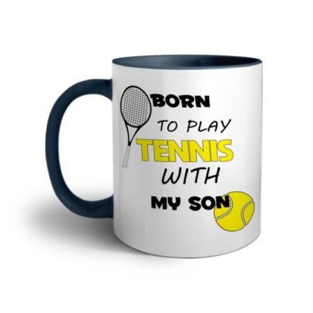 Tazza born to play tennis with my son Per il papà