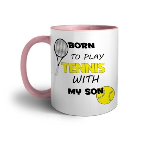 Tazza born to play tennis with my son Per il papà