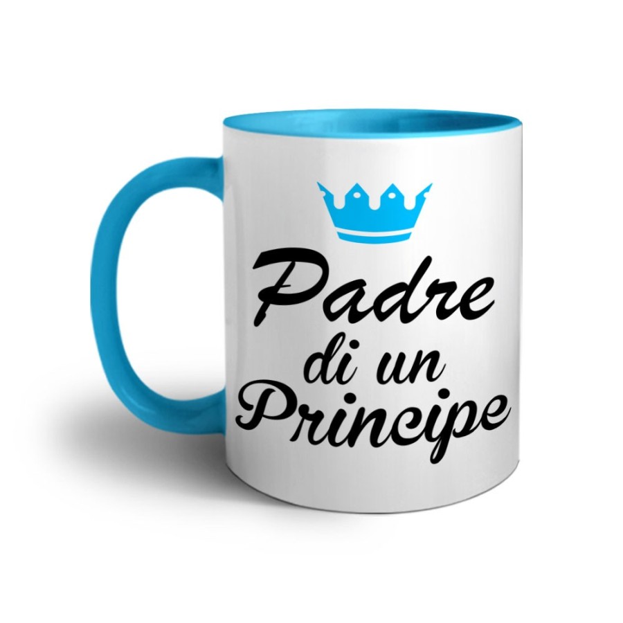 Tazza padre di un principe padre di una principessa con corona azzurra Per il papà