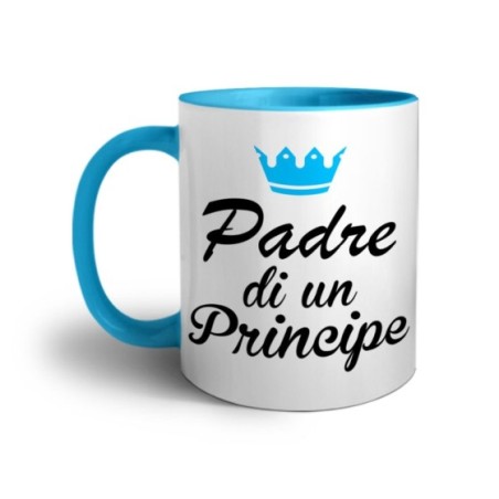 Tazza padre di un principe padre di una principessa con corona azzurra Per il papà