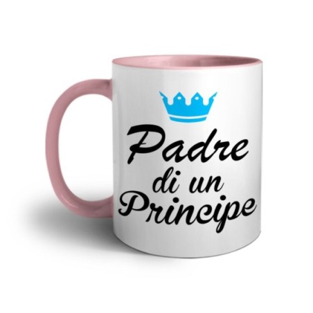 Tazza padre di un principe padre di una principessa con corona azzurra Per il papà