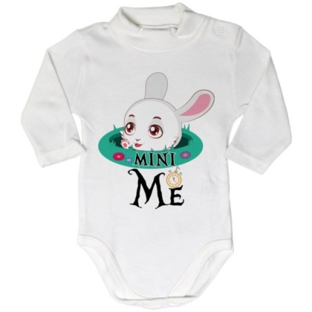 Body lupetto neonato mini me bianconiglio