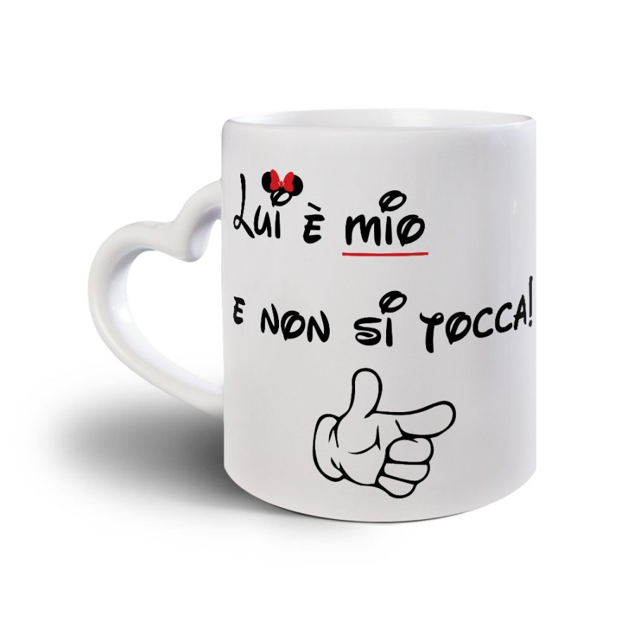 Tazza personalizzabile con nome lei è mia e non si tocca Love