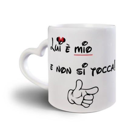 Tazza personalizzabile con nome lei è mia e non si tocca Love