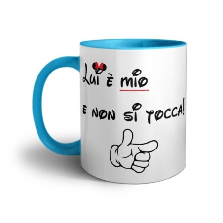 Tazza personalizzabile con nome lei è mia e non si tocca Love