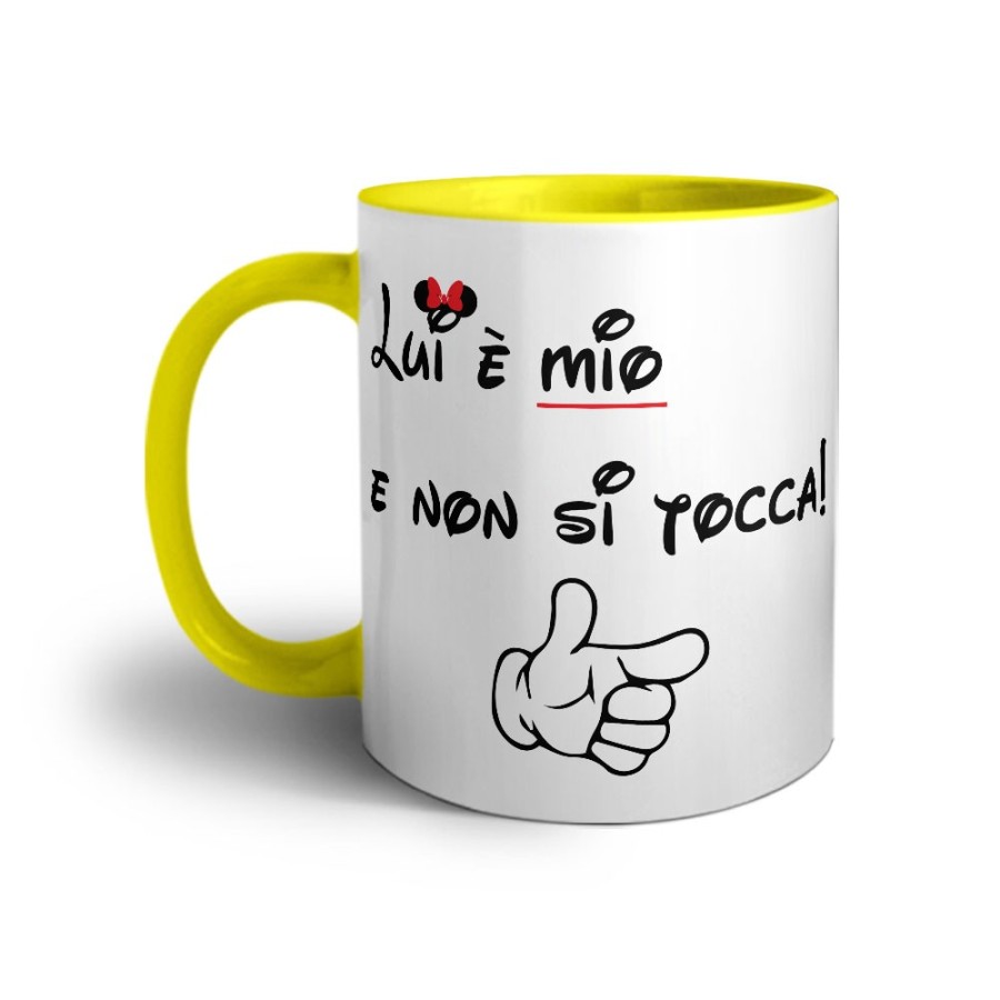 Tazza personalizzabile con nome lei è mia e non si tocca Love