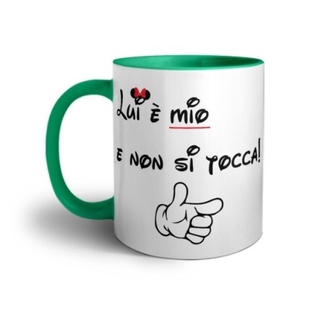 Tazza personalizzabile con nome lei è mia e non si tocca Love